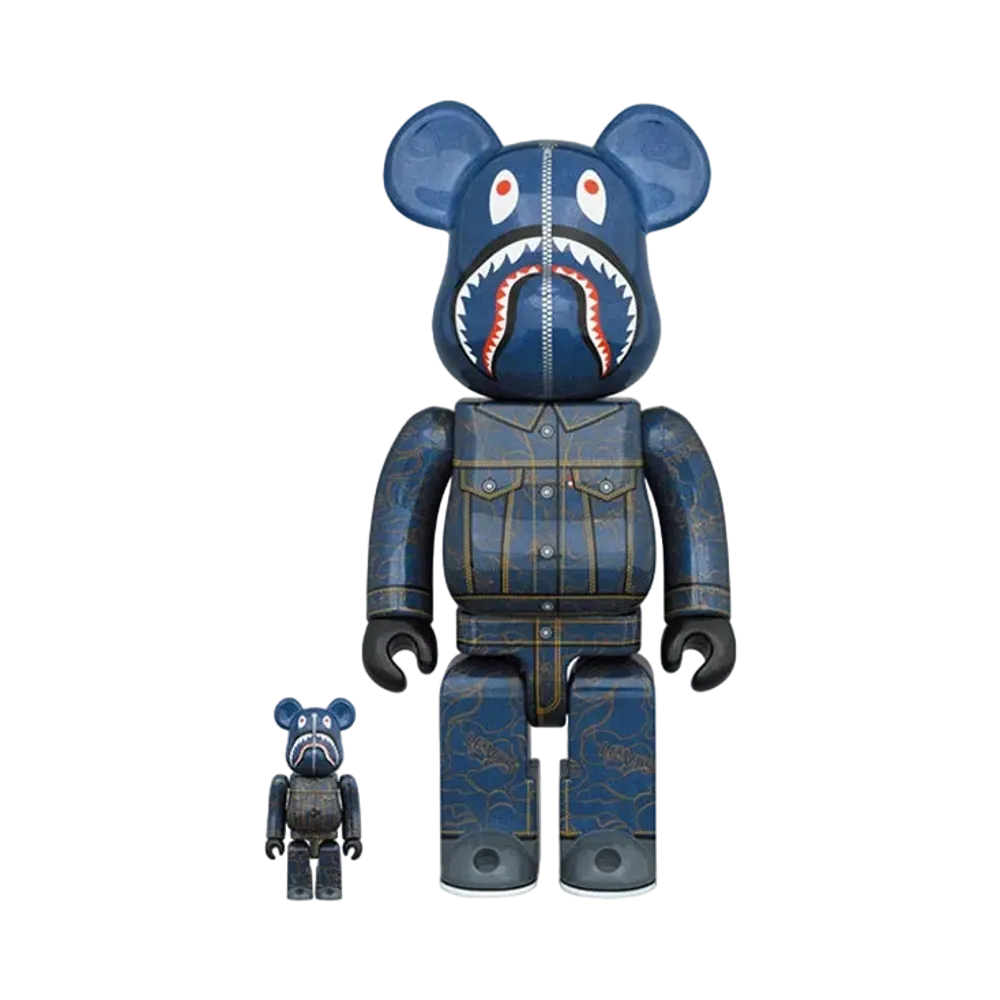 Bearbrick BAPE x Levi's 100% & 400%