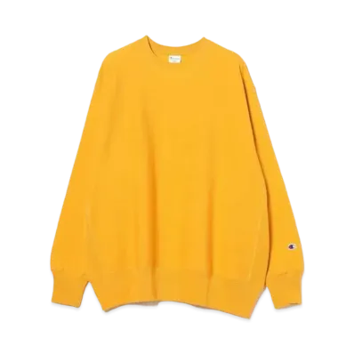 BEAMS x Champion x MIN-NANO Crew Neck Sweatshirts "Yellow"