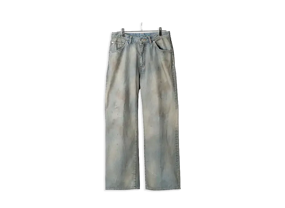 ANCELLM Shoe-Cut Denim Pants "Indigo"