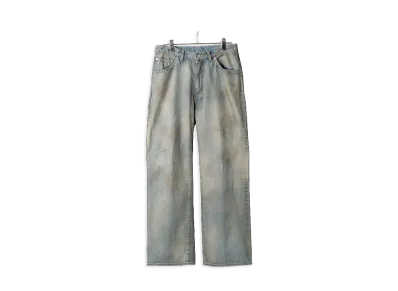 ANCELLM Shoe-Cut Denim Pants "Indigo"