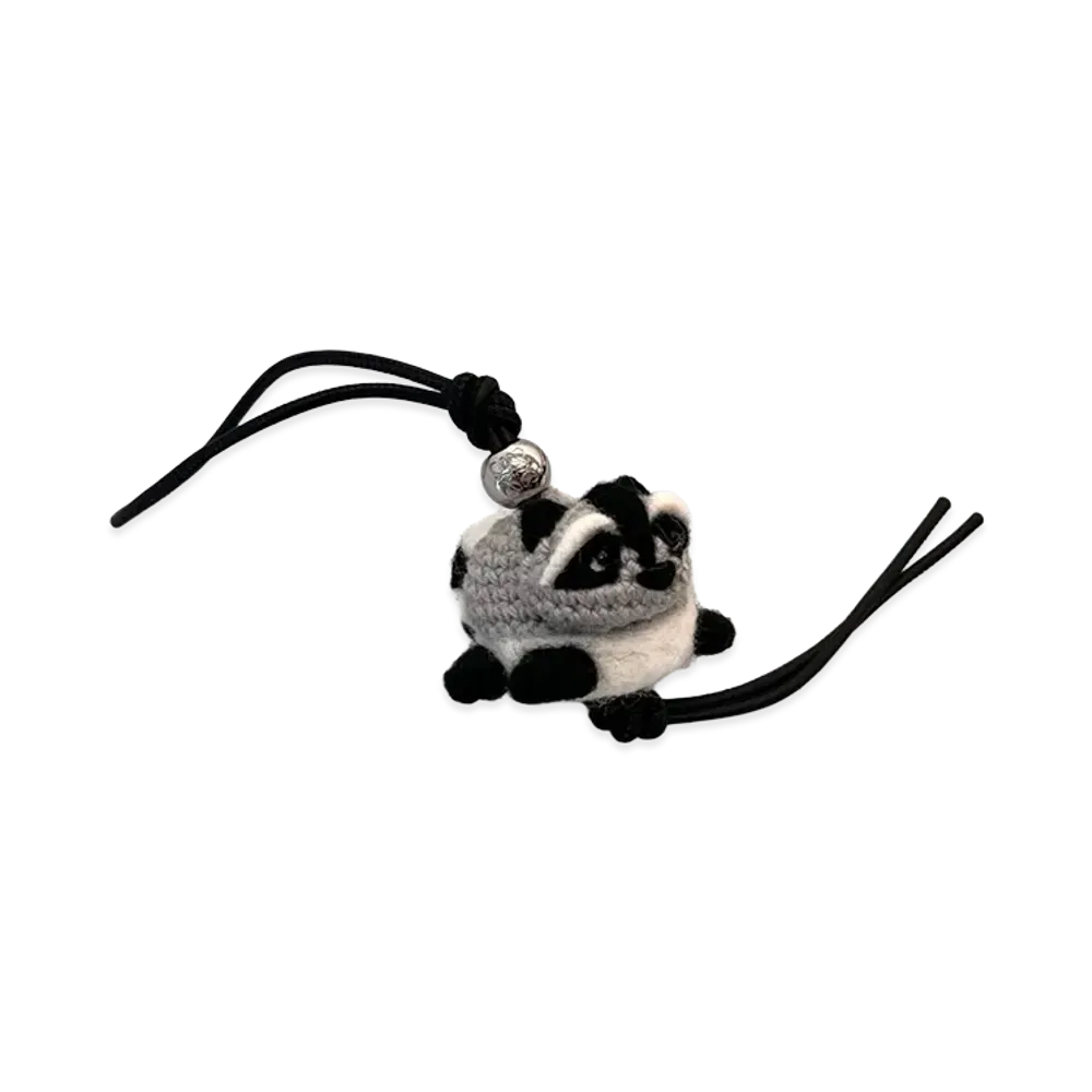 LOEWE Women's Wool Racoon Charm "Grey"