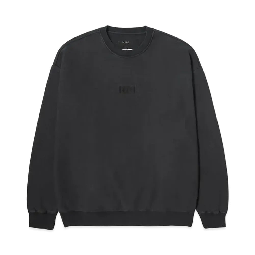 HUF Mason Crewneck Fleece "Washed Black"