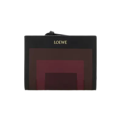 LOEWE Women's Leather X Josef E Anni Albers Wallet "Multicolor"