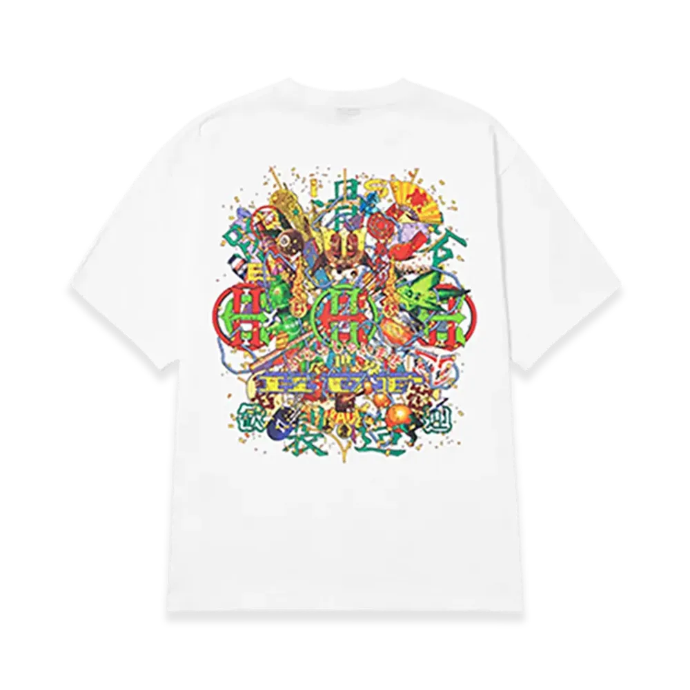 HUF x Evisen Skateboards Huf Allstar Tee "White"