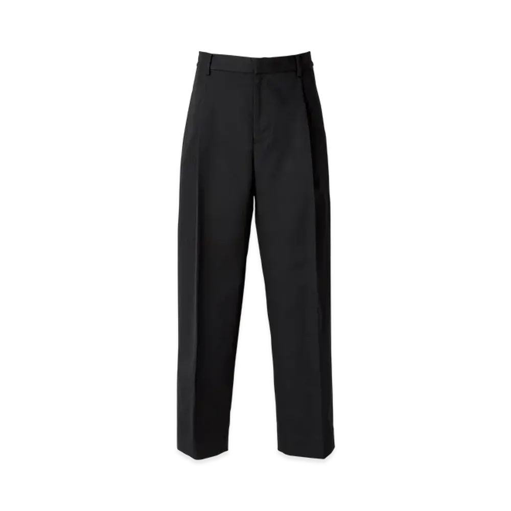 HYSTERIC GLAMOUR 1-Tuck Wide Chino Pants "Black"