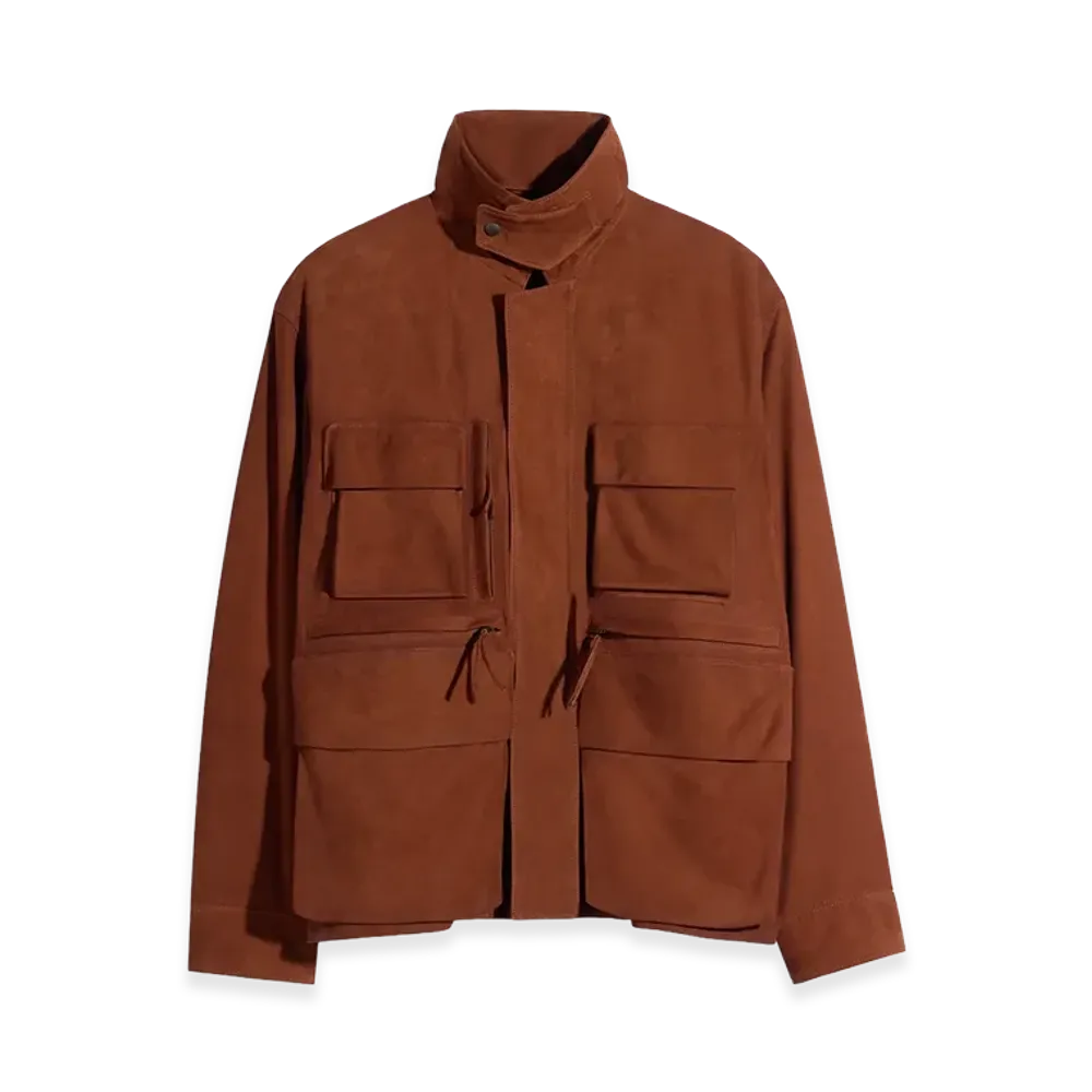 LEMAIRE Women's Nubuck Reporter Jacket "Cigar"