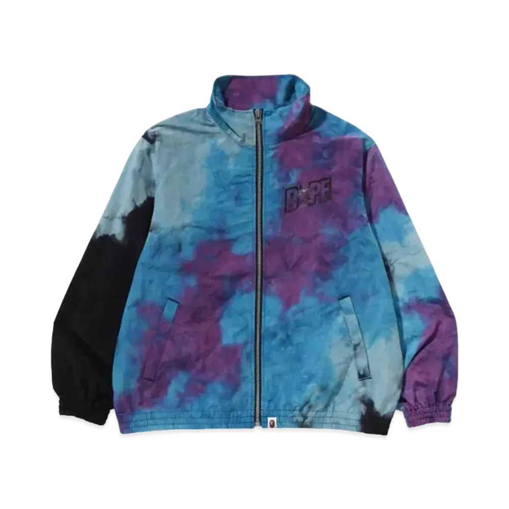 A BATHING APE Tie Dye Track Jacket "Black"