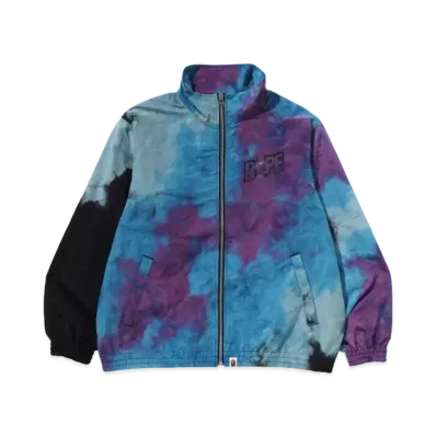 A BATHING APE Tie Dye Track Jacket "Black"