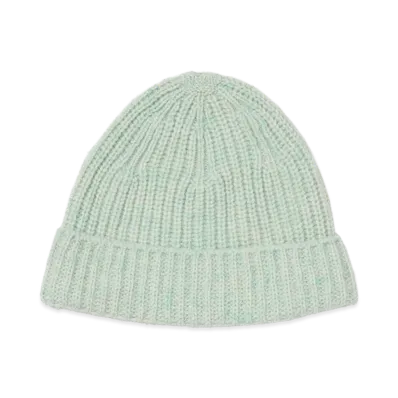 AURALEE Cashmere Nep Knit Cap "Mix Mint"