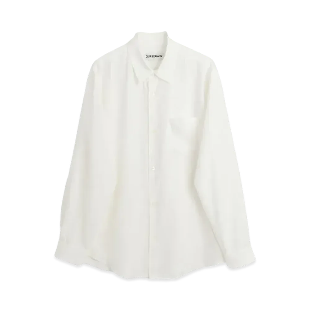 OUR LEGACY Initial Shirt Liquid Lyocell "Off White"