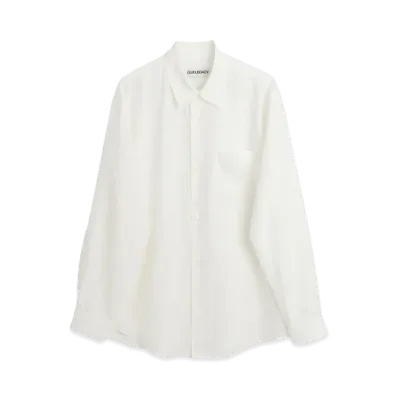 OUR LEGACY Initial Shirt Liquid Lyocell "Off White"