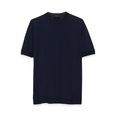 PRADA Wool Crew-Neck Sweater "Navy"