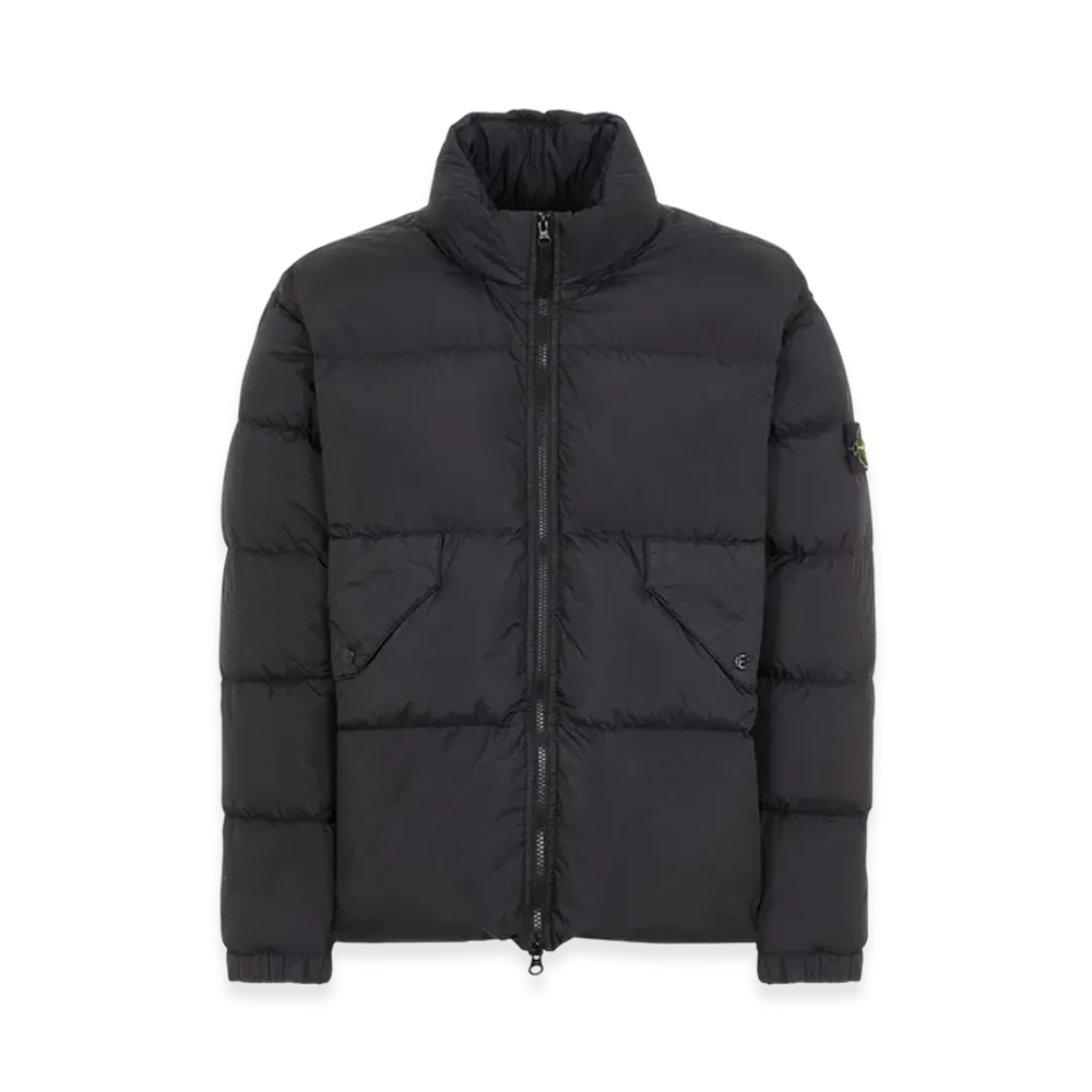Stone Island 40623 Garment Dyed Crinkle Reps Recycled Nylon Down Jacket - 23FW "Black"
