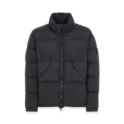 Stone Island 40623 Garment Dyed Crinkle Reps Recycled Nylon Down Jacket - 23FW "Black"