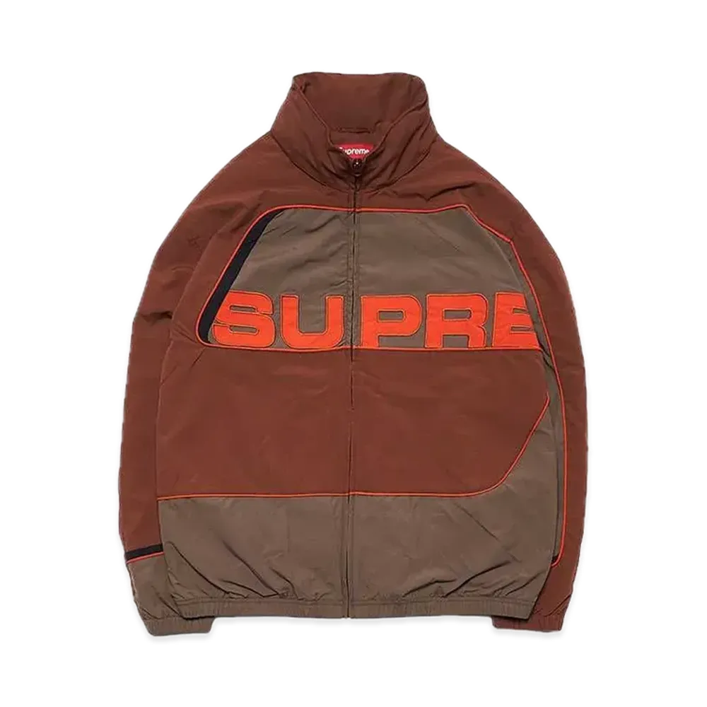 Supreme S Paneled Track Jacket "Brown"