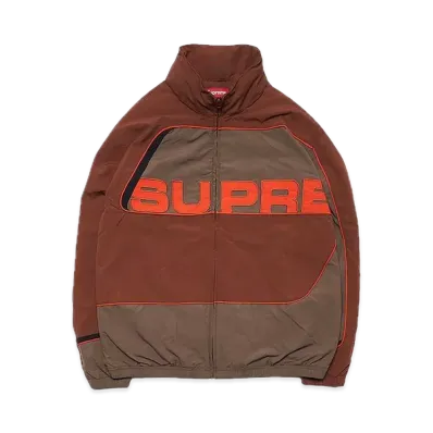 Supreme S Paneled Track Jacket "Brown"