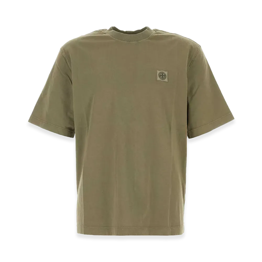 Stone Island Cotton T-Shirt "Olive Green"