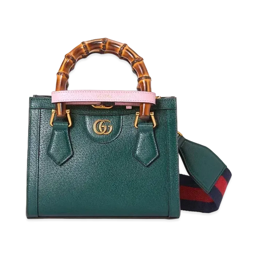 GUCCI Gucci Diana Mini Tote Bag "Green Leather"