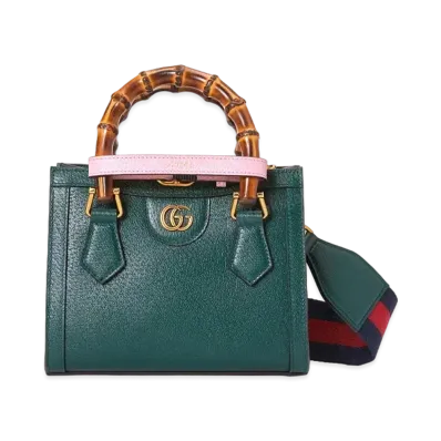 GUCCI Gucci Diana Mini Tote Bag "Green Leather"