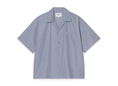 Carhartt WIP S/S Kendry Shirt "Shady Blue/White"