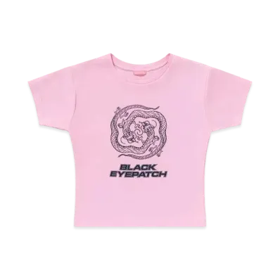 BlackEyePatch Dragon Swirl Baby Tee "Pink"