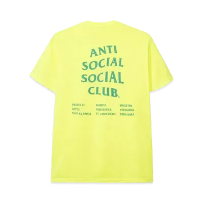 ANTI SOCIAL SOCIAL CLUB Club Med Tee Neon "Green" (SS20)