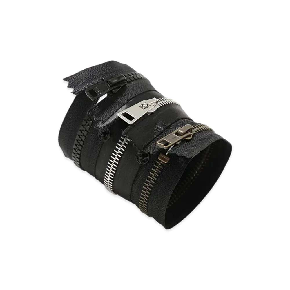 MM6 Maison Margiela Zip Fastener Bracelet "Black"