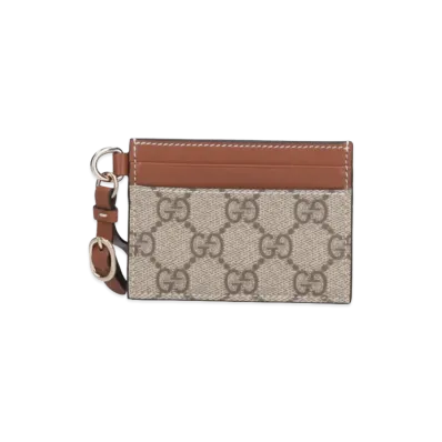 GUCCI Women's Wallets Leather "Beige/Brown"