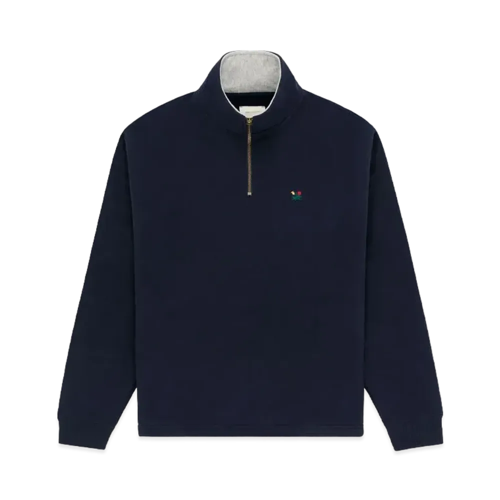 Aime Leon Dore Crest Quarter Zip Pullover "Navy"