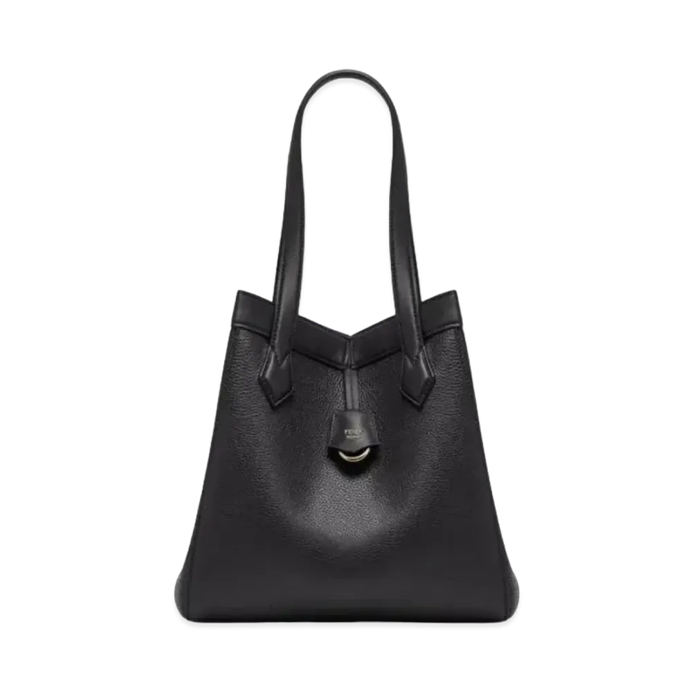 FENDI Origami Large Leather Bag That Can Be Transformed "Black"