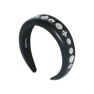 TOGA TOO Leather Headband "Black"