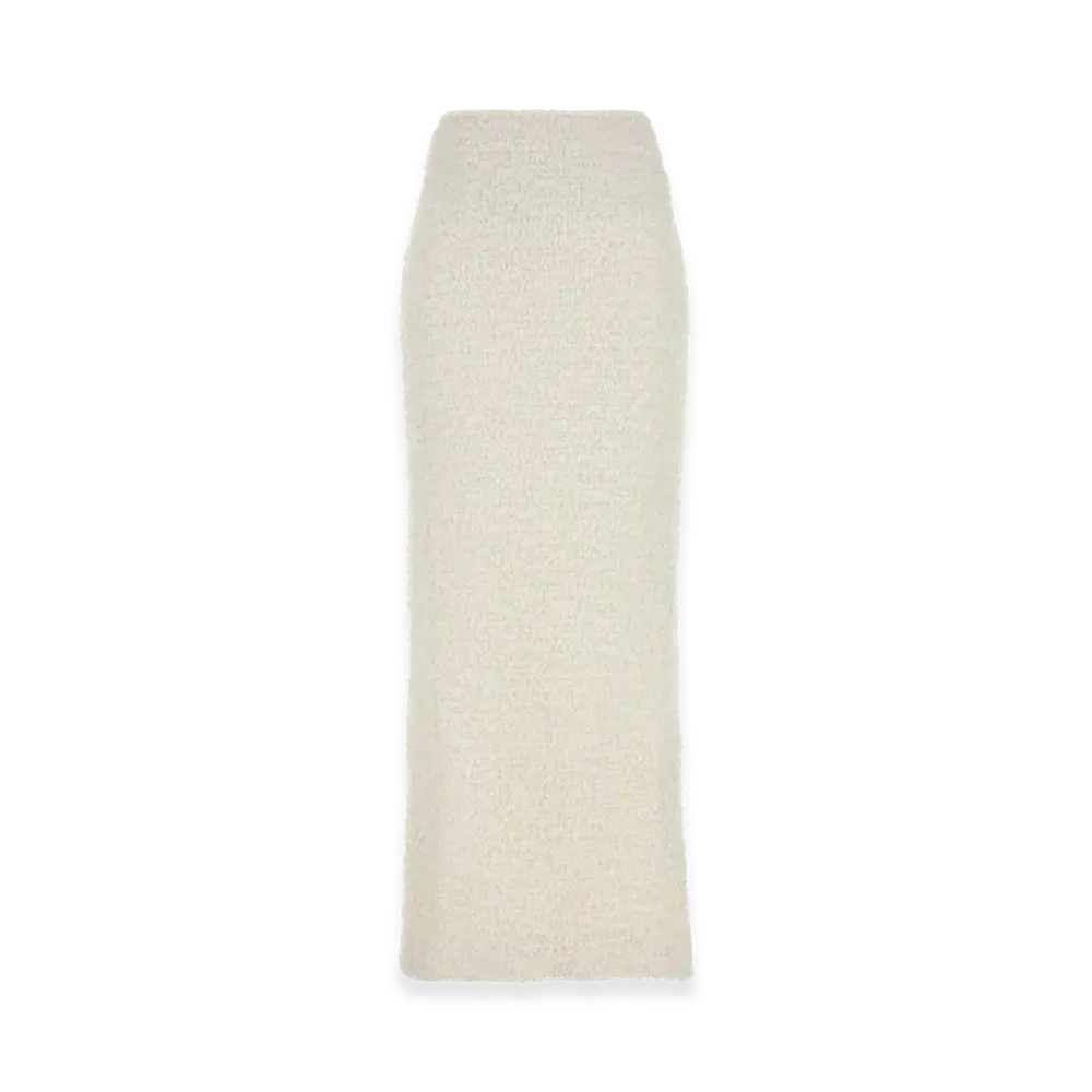 BALENCIAGA Women's Stretch Bouclã ̈ Skirt "White"