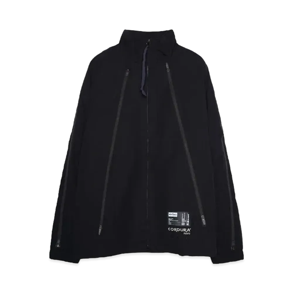 WILDTHINGS x POLIQUANT THE SWCS ADJUSTABLE ZIPPERED TRACK JACKET / CORDURA®Fabric and POLARTEC® "BLACK"