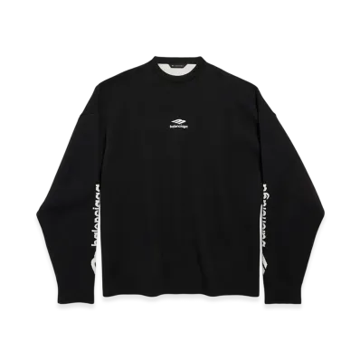 BALENCIAGA 3B Sports Icon Ski Crewneck "Black/White"