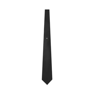 Versace Crystal Medusa Silk Tie "Black"