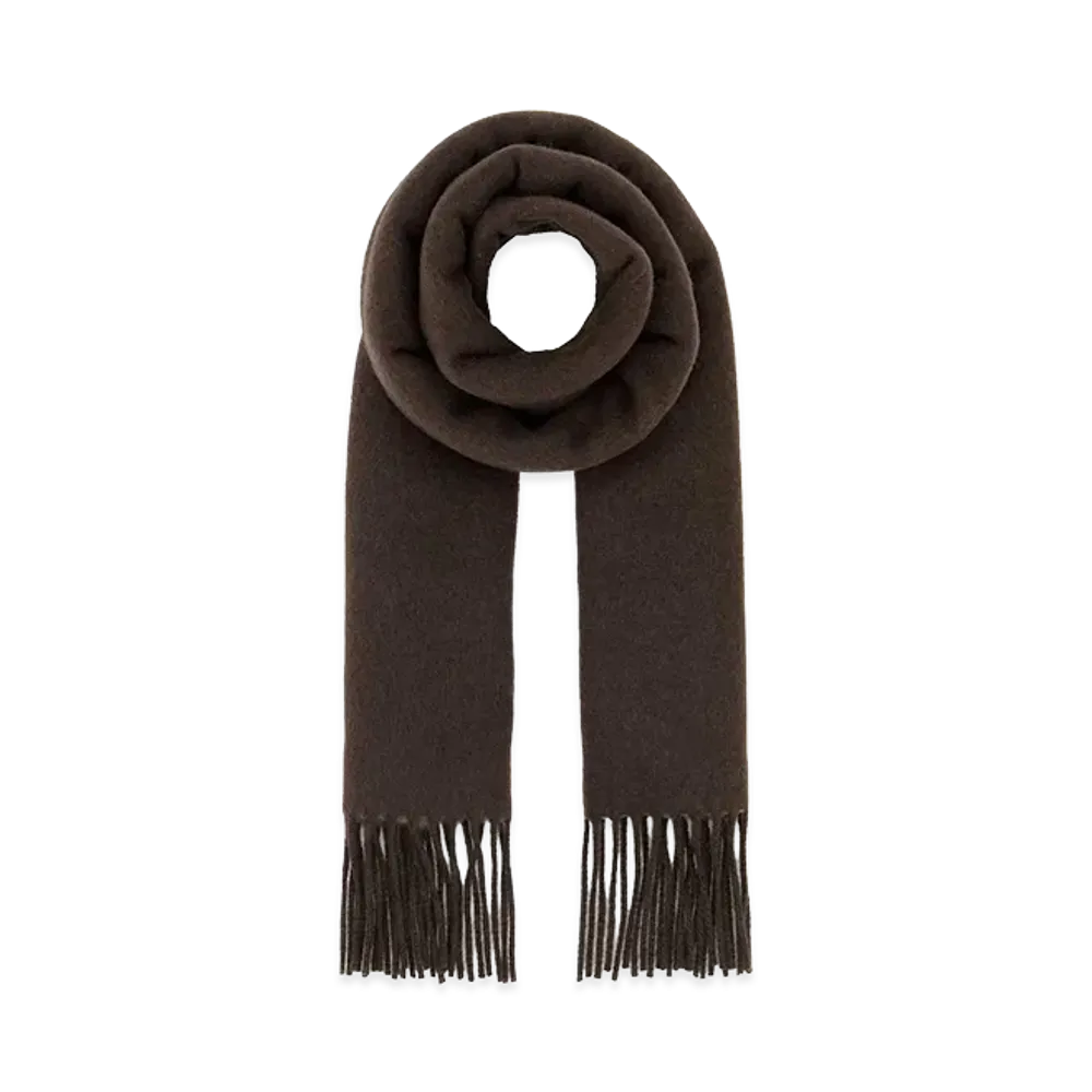 GUCCI Chocolate Cashmere Scarf "Brown"
