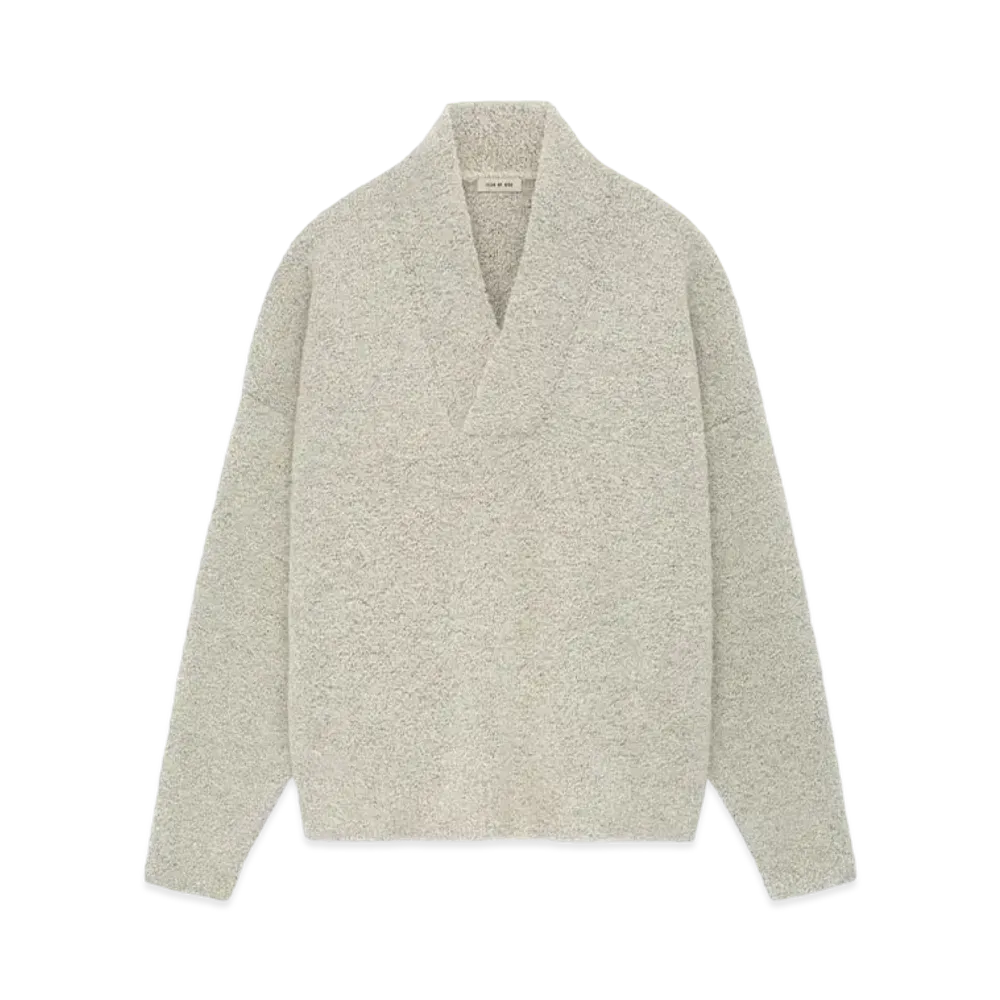 FEAR OF GOD ESSENTIALS Wool Mohair V-Neck Sweater "White"
