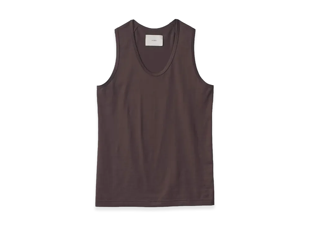 ssstein Suvin Cotton Tank Top "Brown"