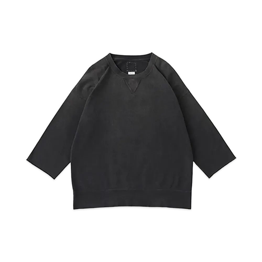 visvim JUMBO SWEAT 3/4 CRASH "Black"