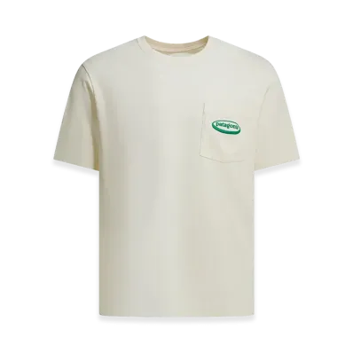 Patagonia "'95 Oval Logo Pocket Tee" Crewneck T-Shirt "White"