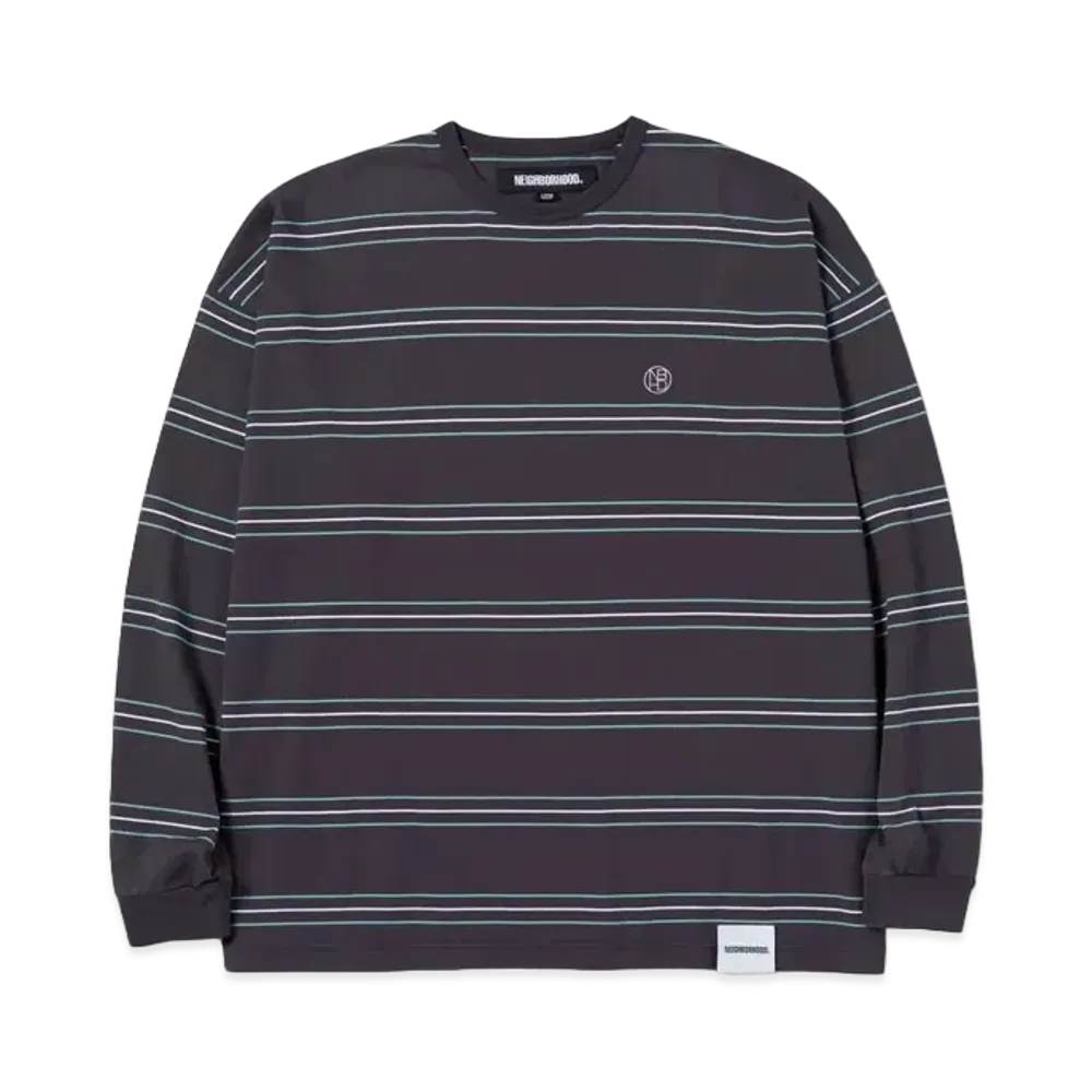NEIGHBORHOOD Border Crewneck LS "Charcoal"