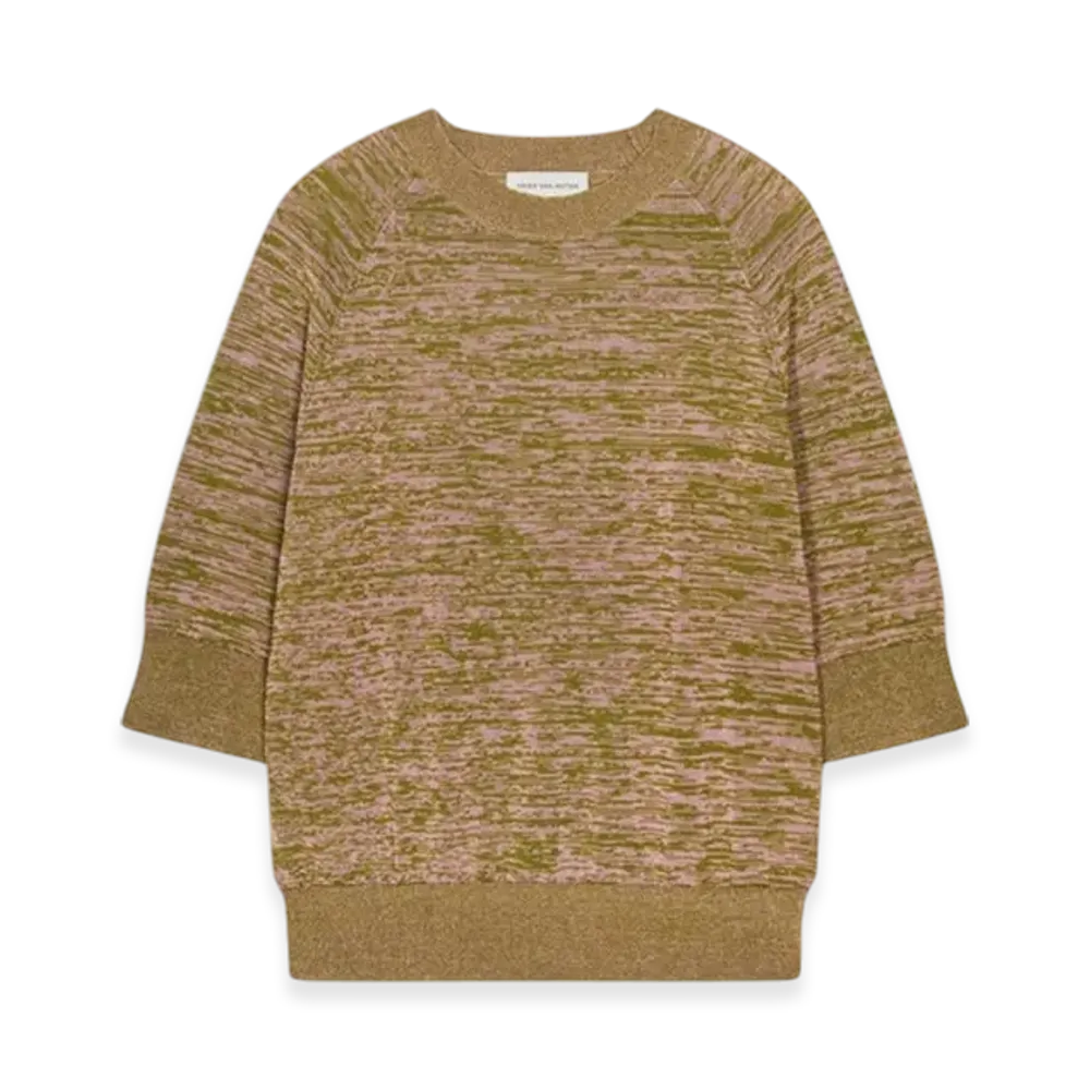 DRIES VAN NOTEN Women's Bicolor Sweater "Pink"