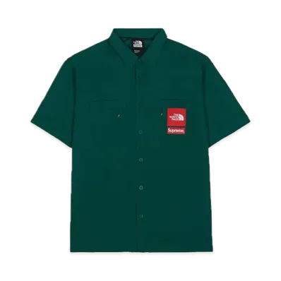 Supreme x The North Face Trekking S/S Shirt "Dark Green"
