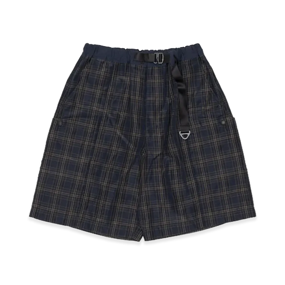 COMME des GARCONS HOMME Polyester Ramie Check "Navy"