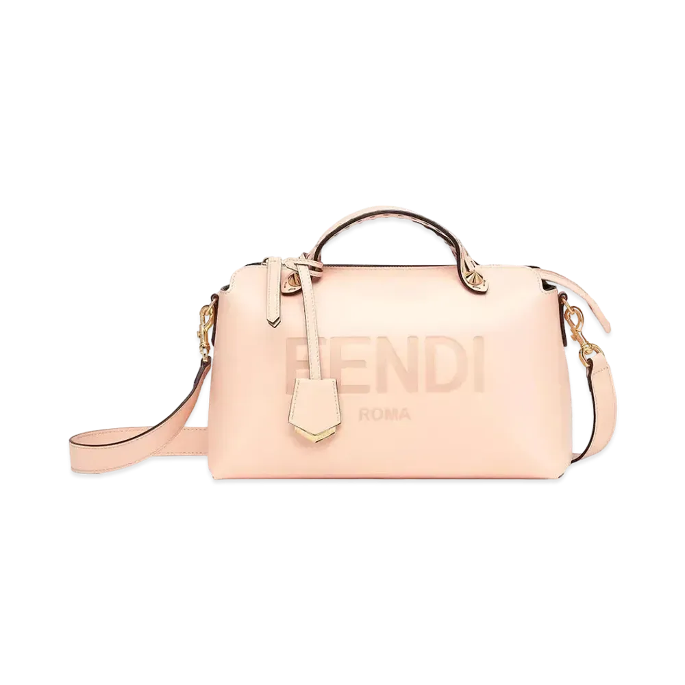 FENDI By The Way Medium Leather Boston Bag "Pink"