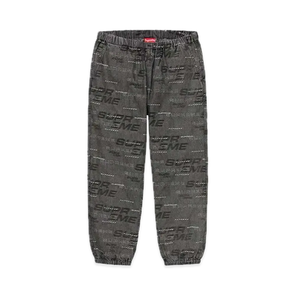 Supreme Dimensions Logo Denim Skate Pant "Black"