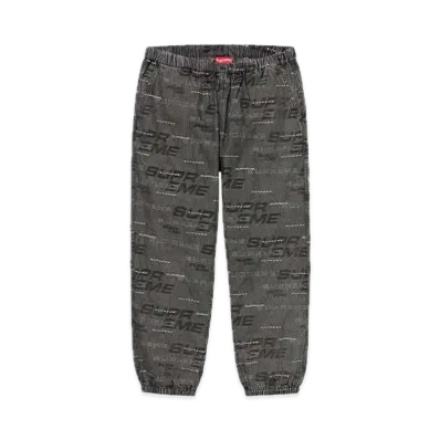 Supreme Dimensions Logo Denim Skate Pant "Black"