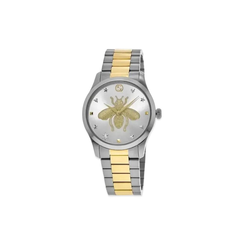 GUCCI G Timeless Bee "Sliver/Gold/Stainless Steel"