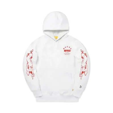 FR2 Rabbit Painting Hoodie "White"