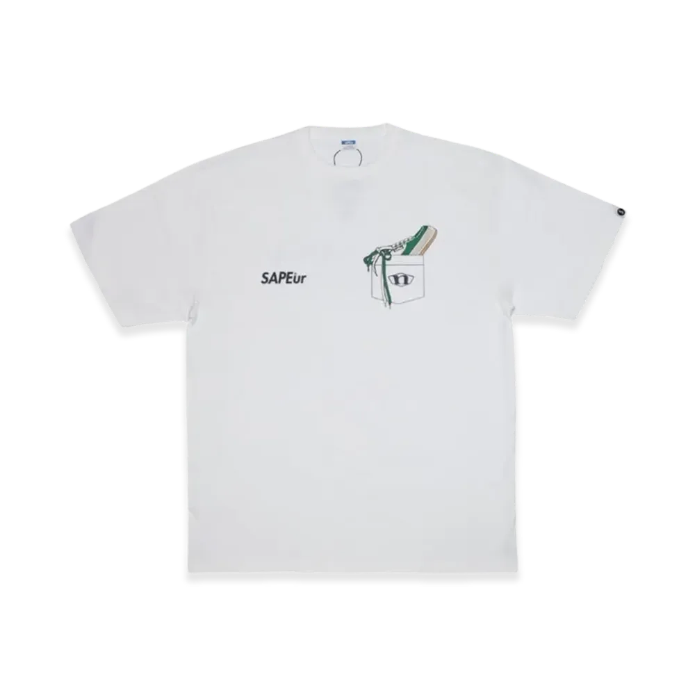 SAPEur x northwave Pocket S/S Tee "Green/White"